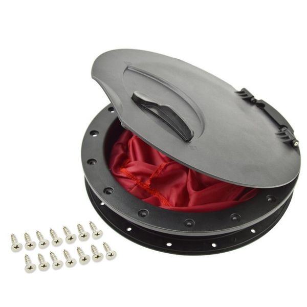 rafts/inflatable boats 9in round hatch cover deck plate plastic boat inspection covers for marine canoe fishing accessories